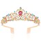 Crystal Crown Headband for Girls, Rapunzel Kids Hair Accessories with Princess Tiara and Crowns